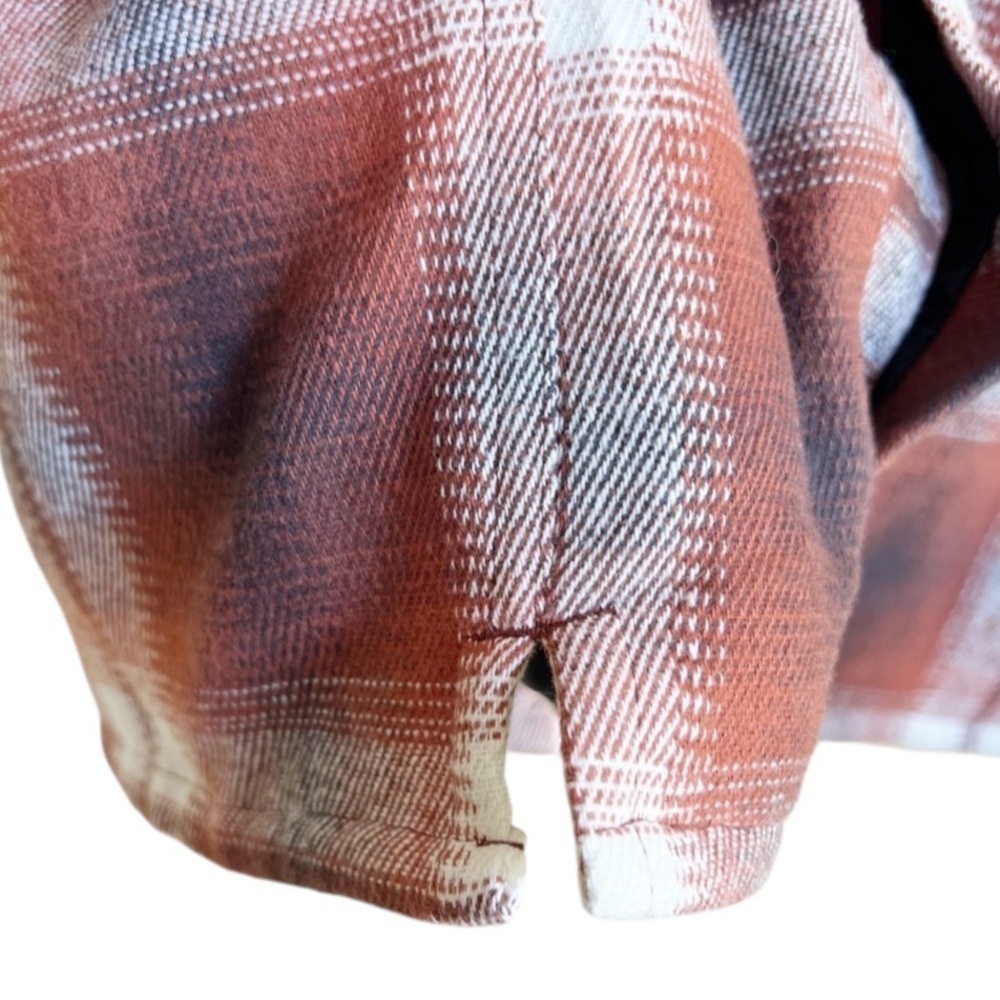 Aeropostale Flannel Shacket Quilted Lining Snap Front Pockets Outdoor Gorpcore M - Picture 6 of 12